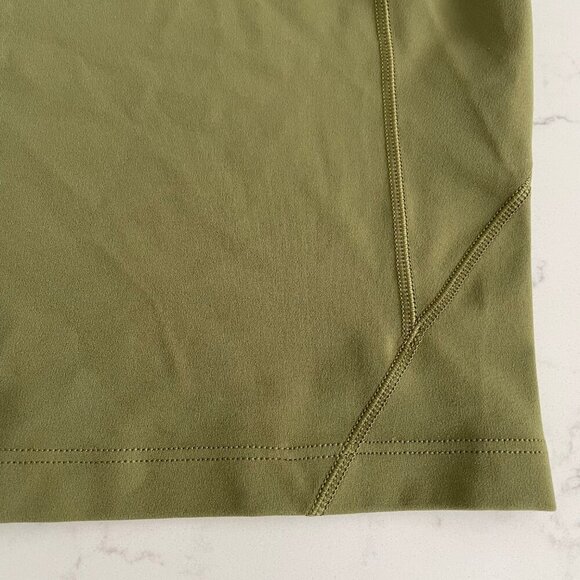 Lululemon Align SS Crop Nulu T Shirt Top Athletic Activewear Bronze Green Sz 8 - Picture 7 of 13